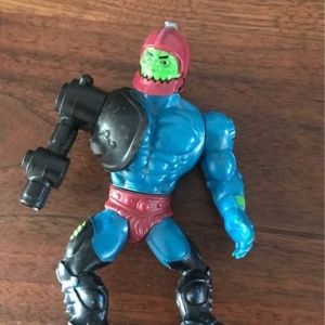 Action Figure with Blue and Black Armor